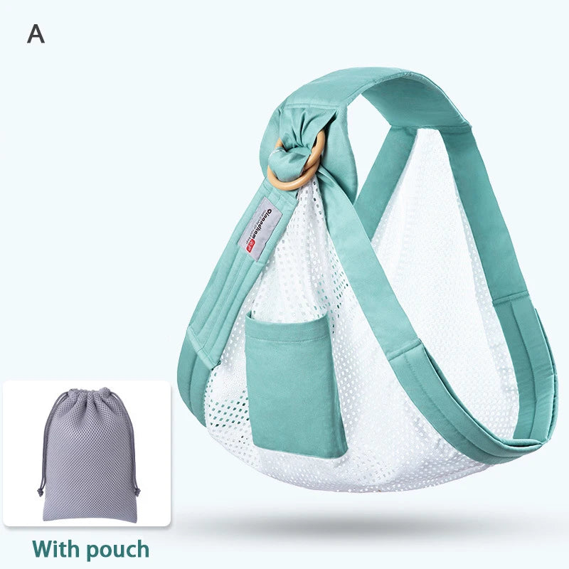 Écharpe de Portage Bébé 0-36 Mois — Coton Mesh Respirant, Couvre-aläitement Inclus