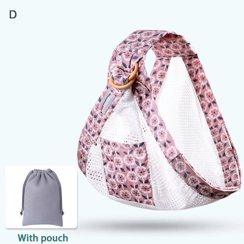 Écharpe de Portage Bébé 0-36 Mois — Coton Mesh Respirant, Couvre-aläitement Inclus