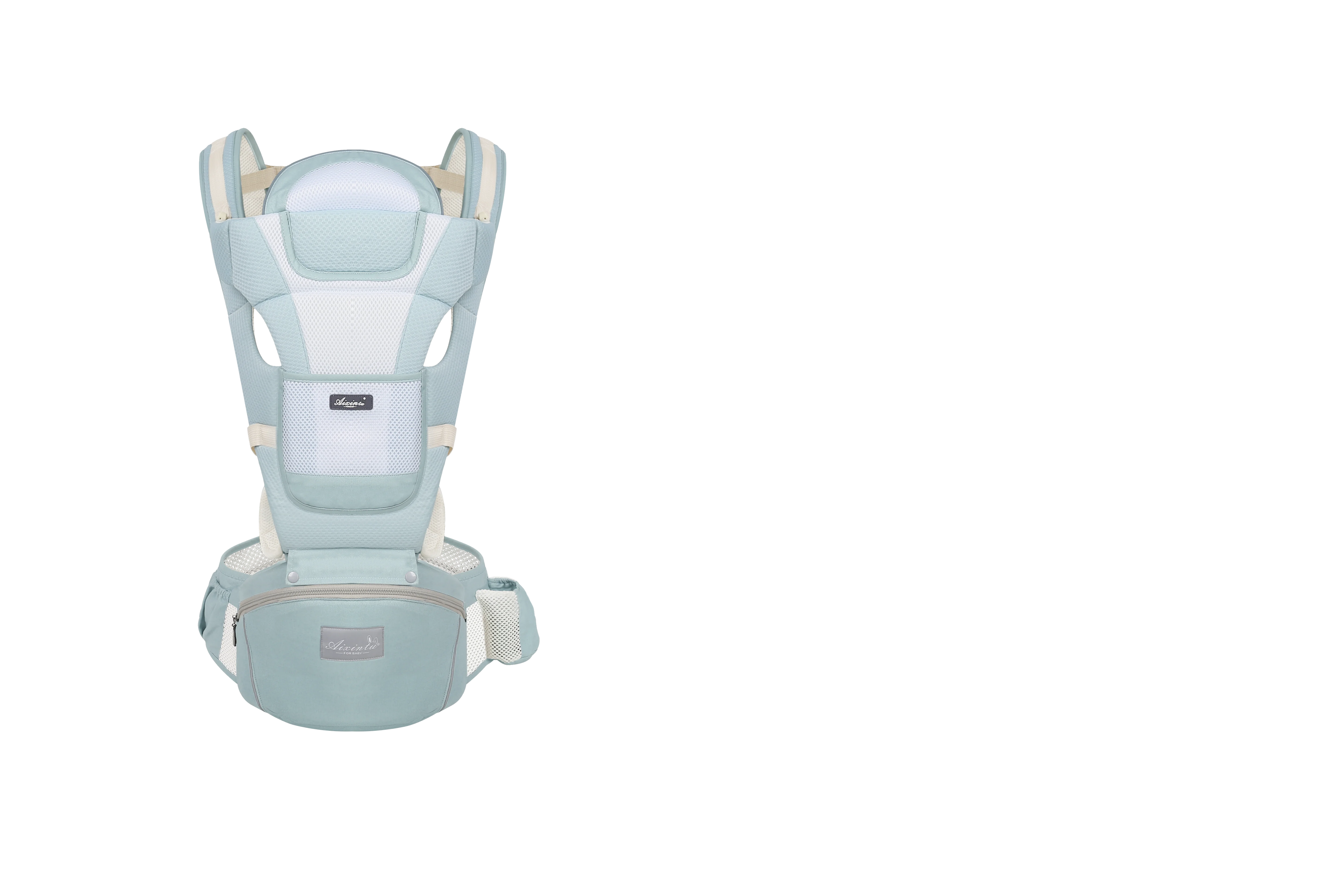 Ergonomic baby carrier with hip seat