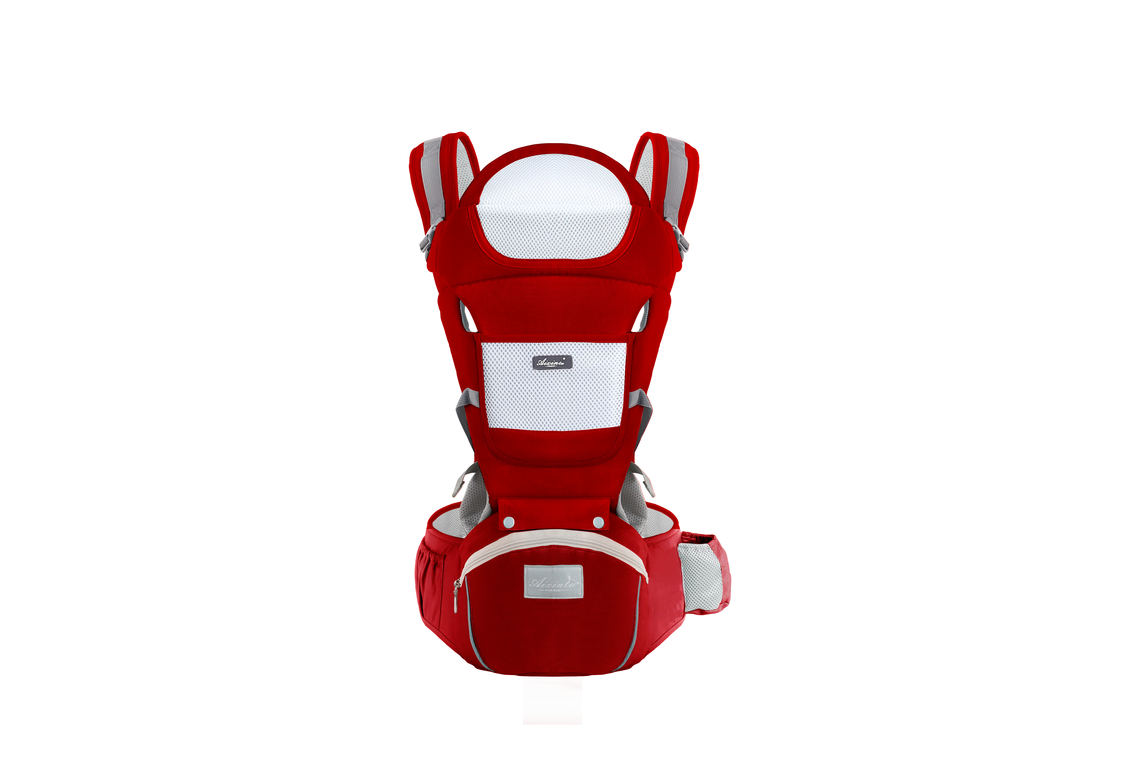 Ergonomic baby carrier with hip seat