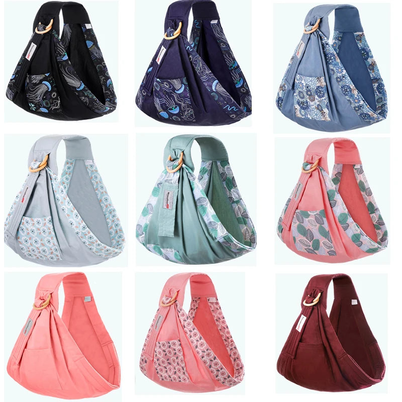 Écharpe de Portage Bébé 0-36 Mois — Coton Mesh Respirant, Couvre-aläitement Inclus
