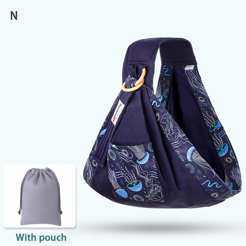 Écharpe de Portage Bébé 0-36 Mois — Coton Mesh Respirant, Couvre-aläitement Inclus