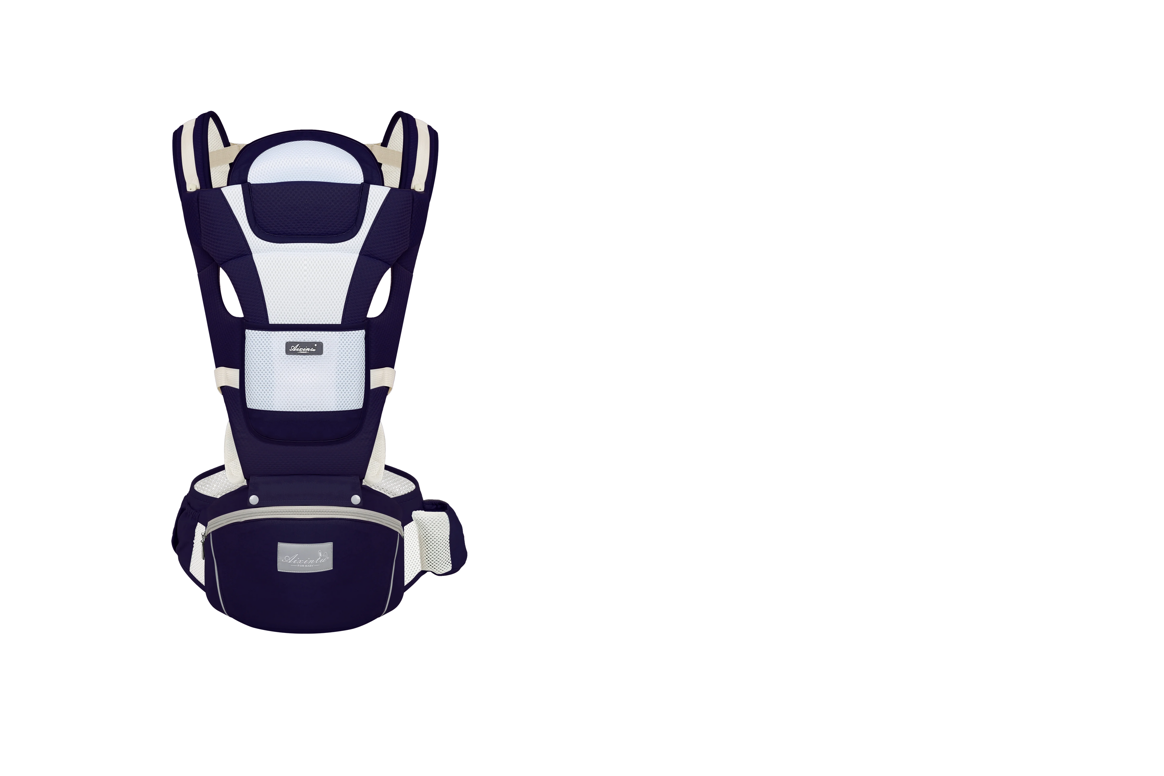Ergonomic baby carrier with hip seat