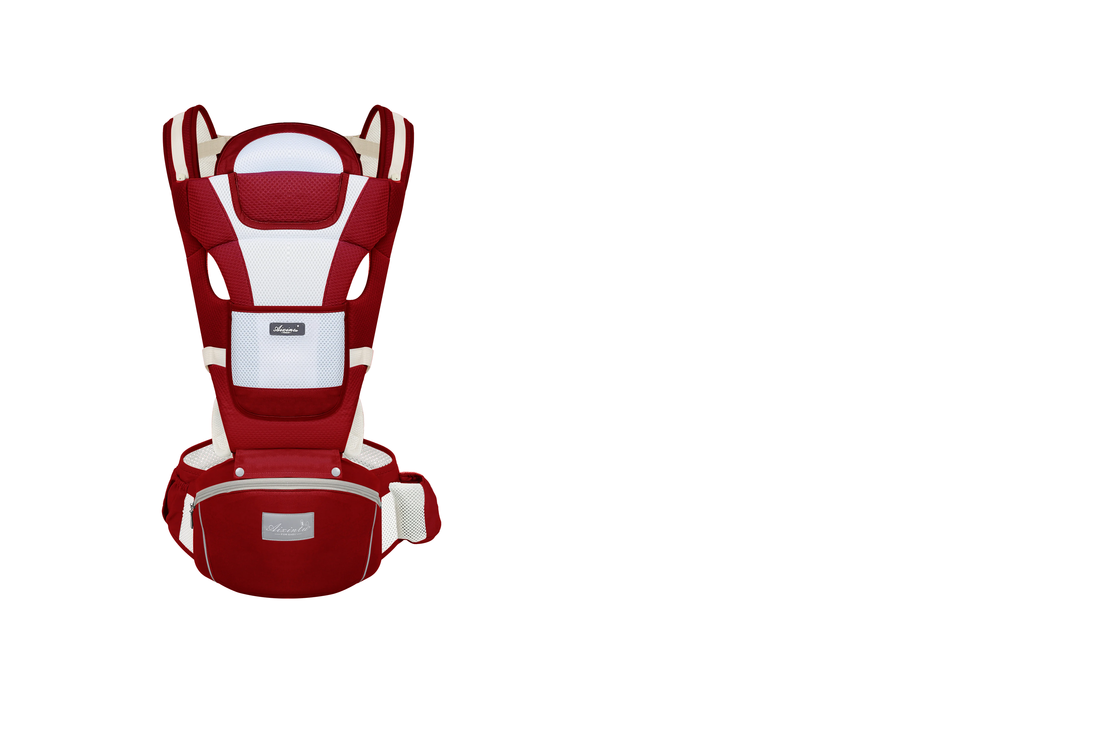 Ergonomic baby carrier with hip seat