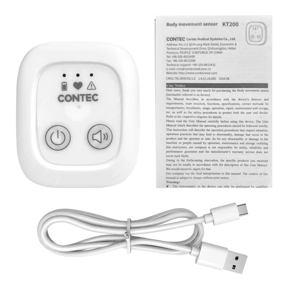 Moniteur de Respiration Bébé — Capteur Abdominal avec Alarme Vibration & Son