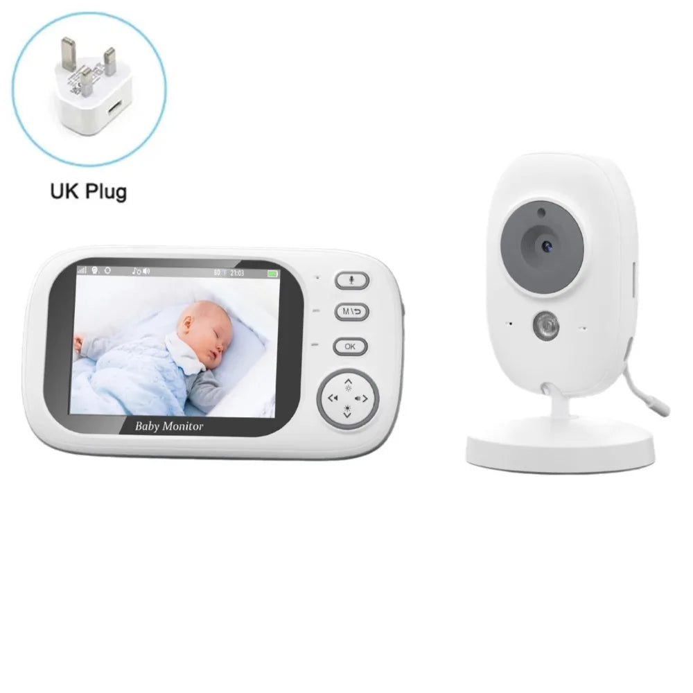 3.5-inch LCD ABM600 Baby Monitor Wireless Real-time Video Baby Monitor 2-Way Audio Upgraded Camera