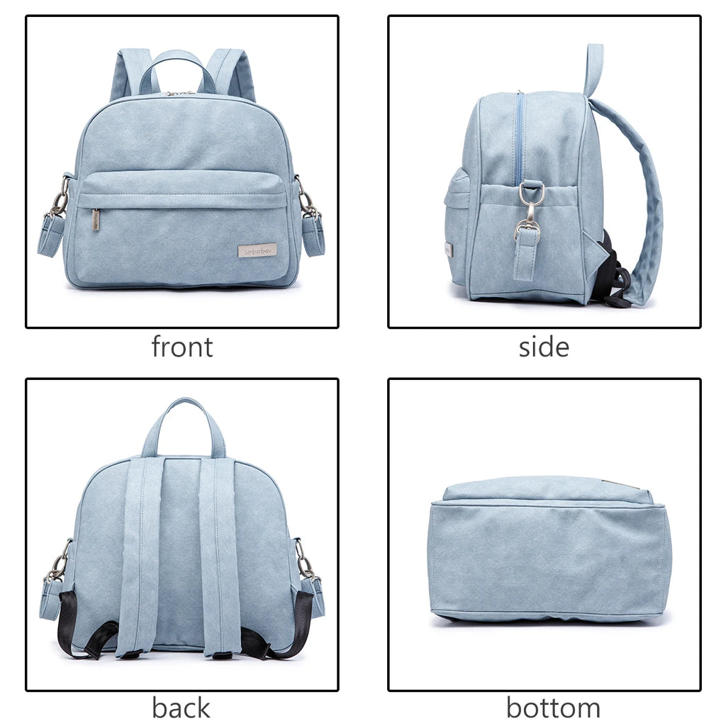 Fashion Diaper Bag for Newborn Baby Waterproof Light Weight Protable Mommy Diaper Backpack for Quick Outing Nappy Changing Bag