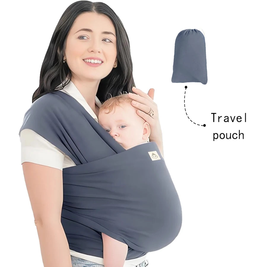 Porte-Bébé Avant Multifonction — Allaitement, Sommeil & Sortie, Tissu Tricoté