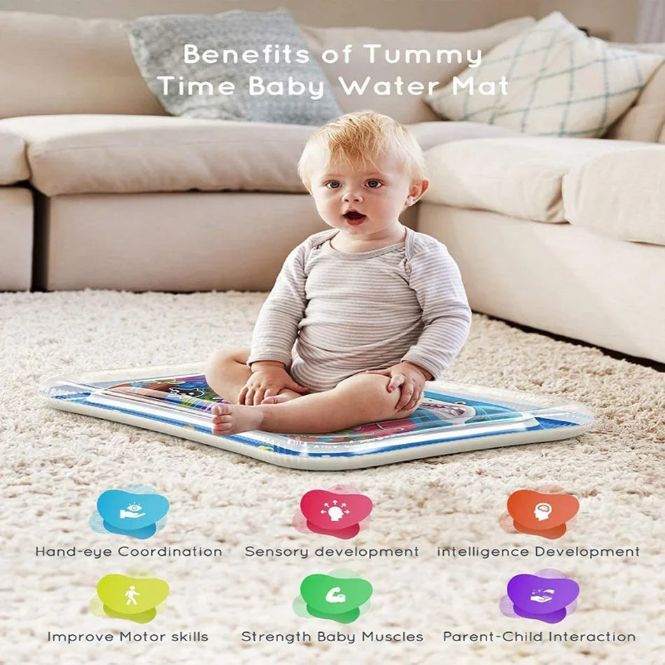 Baby Play Mat Inflatable Water Cushion PVC Infant Tummy Time Toddler Water Pad For Kids Early Education Developing Activity Toys