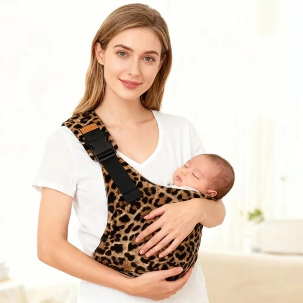 Porte-Bébé Bandoulière Ajustable — Siège de Hanche, Mains Libres