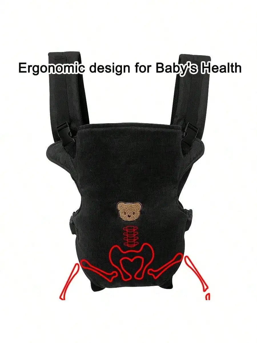 1-Piece Ergonomic Multifunctional Baby Carrier - 4-in-1 Portable Baby Travel Gear, with Adjustable and Comfortable Front and Back Straps, the Perfect Baby Shower Gift for Your Baby.