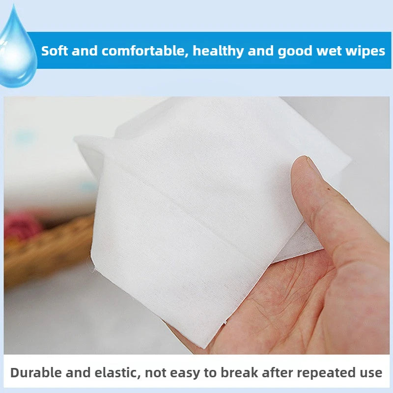 Lingettes Mini Portables 64 Pièces — Mains & Bouche pour Enfants & Bébé