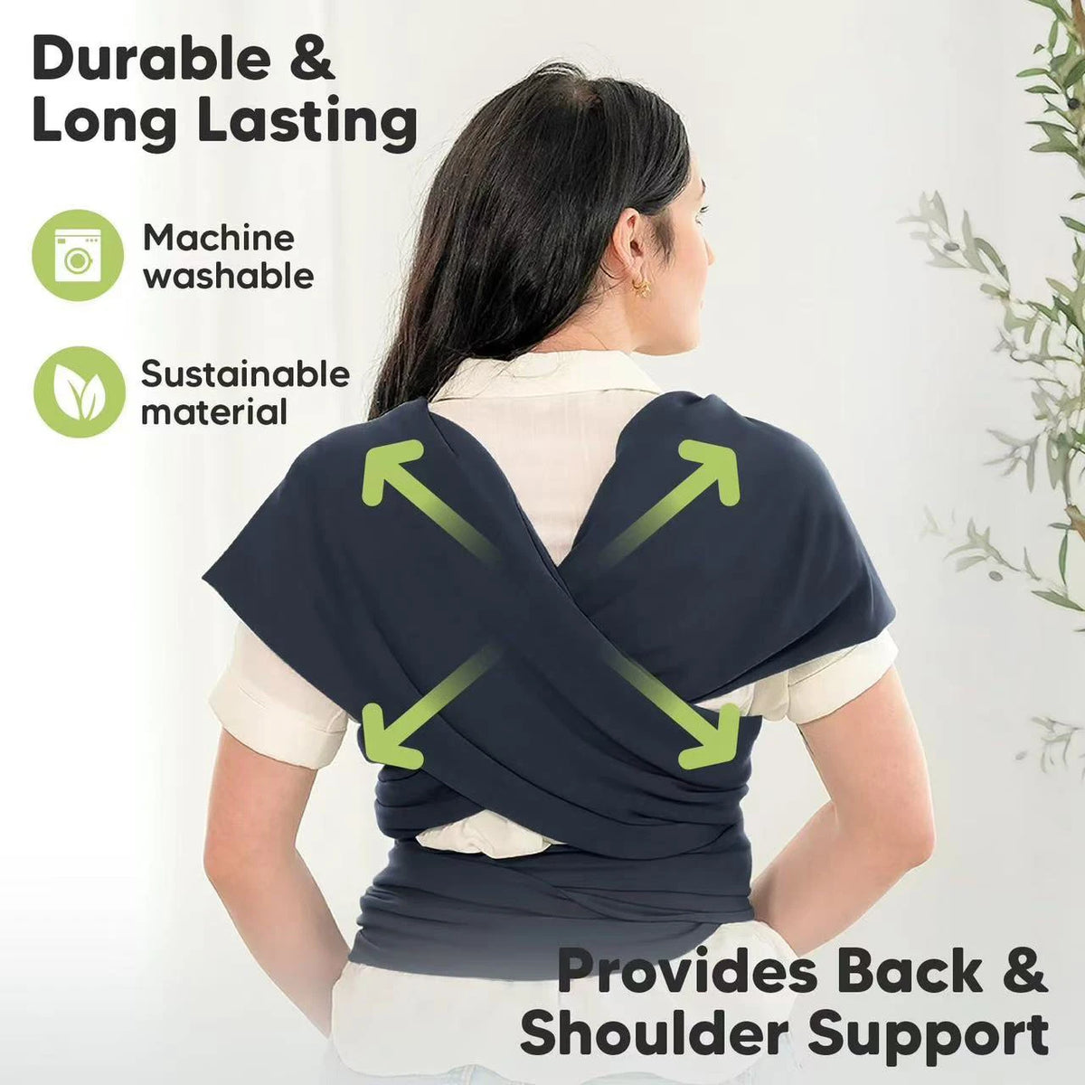 Porte-Bébé Avant Multifonction — Allaitement, Sommeil & Sortie, Tissu Tricoté
