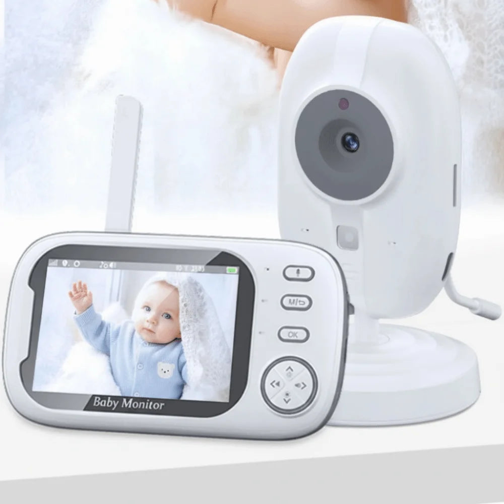 3.5-inch LCD ABM600 Baby Monitor Wireless Real-time Video Baby Monitor 2-Way Audio Upgraded Camera