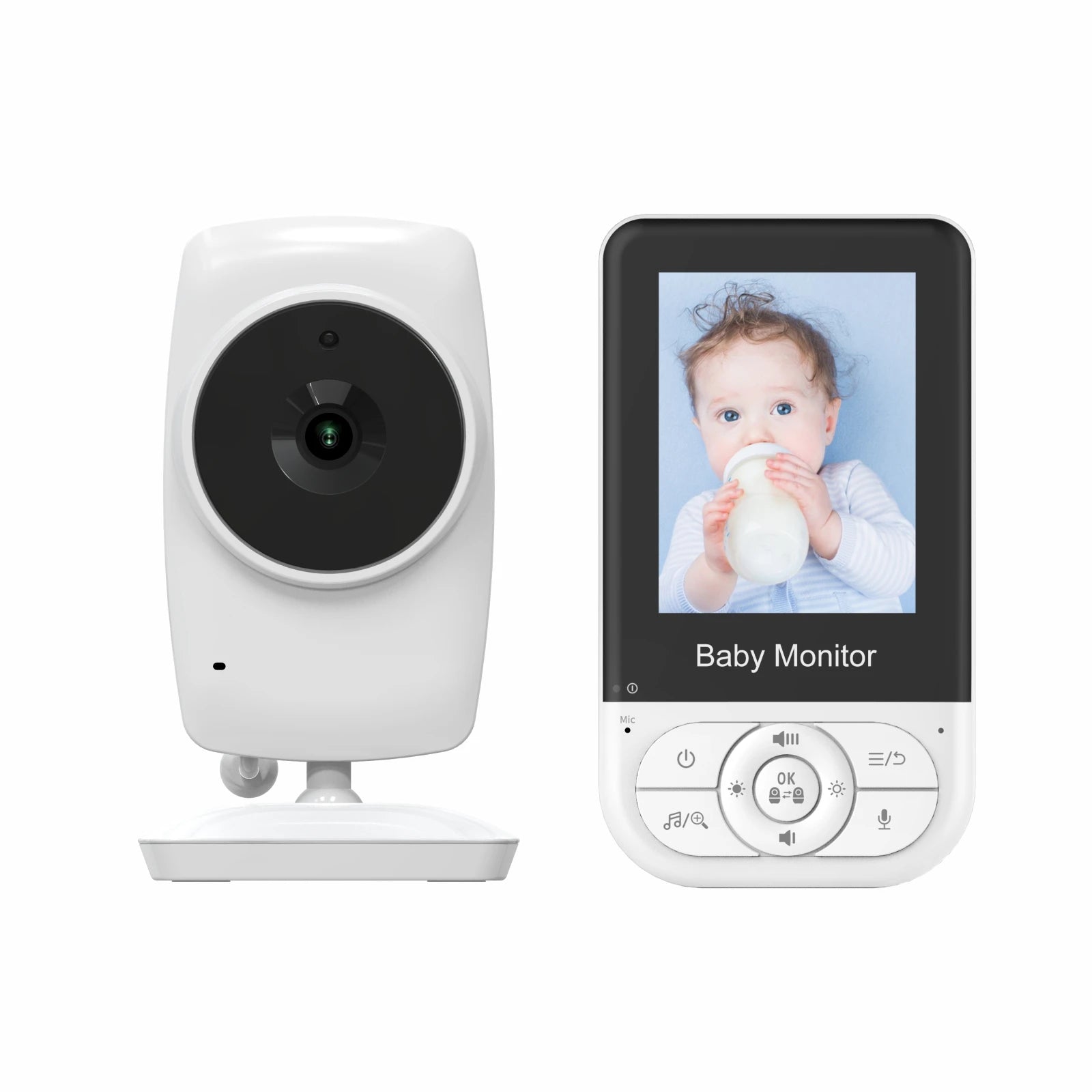 2.8-inch Wireless Intercom Baby Camera with Temperature Display Baby Monitor Babysitter