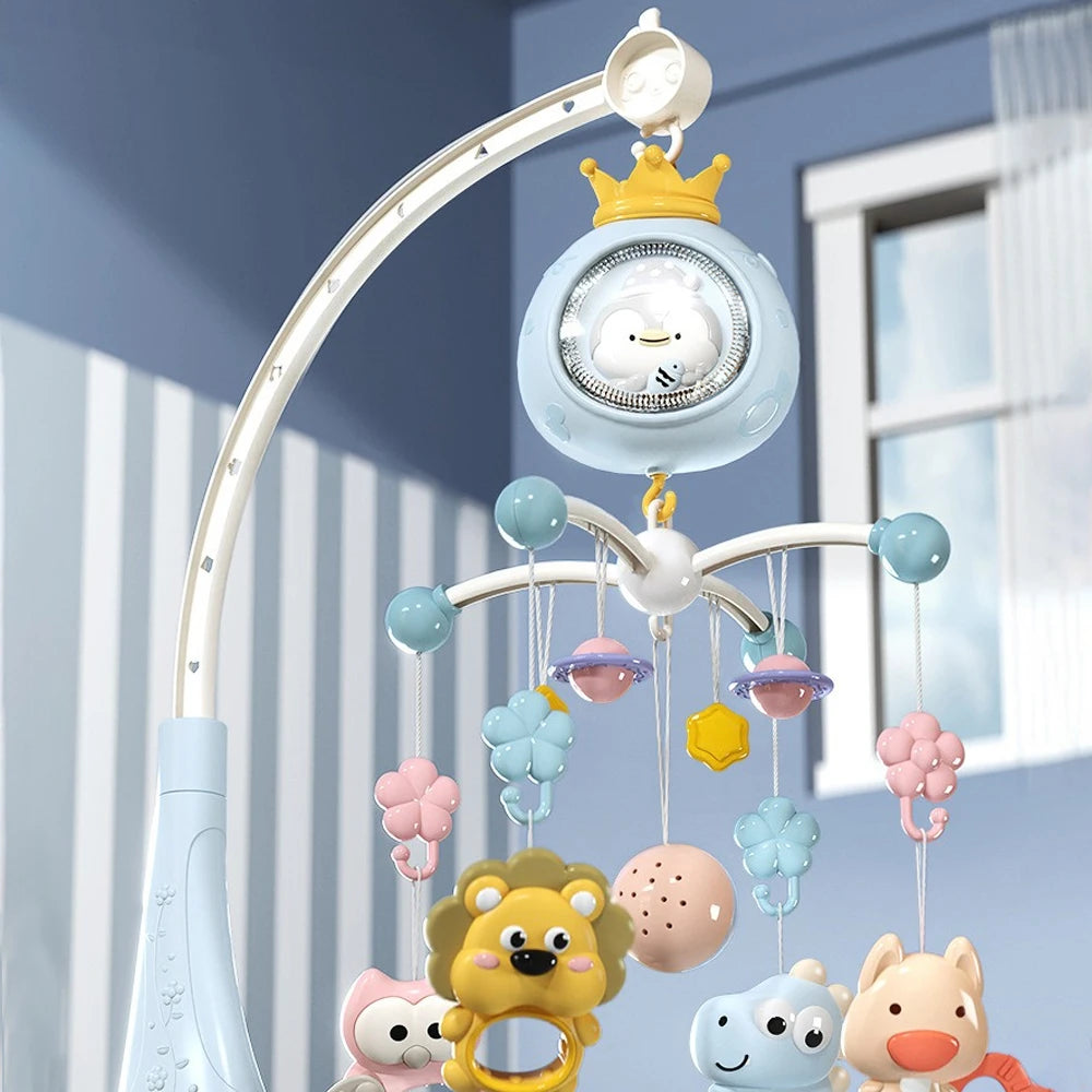 Mobile Musical Bébé avec Projecteur & Veilleuse — Télécommande