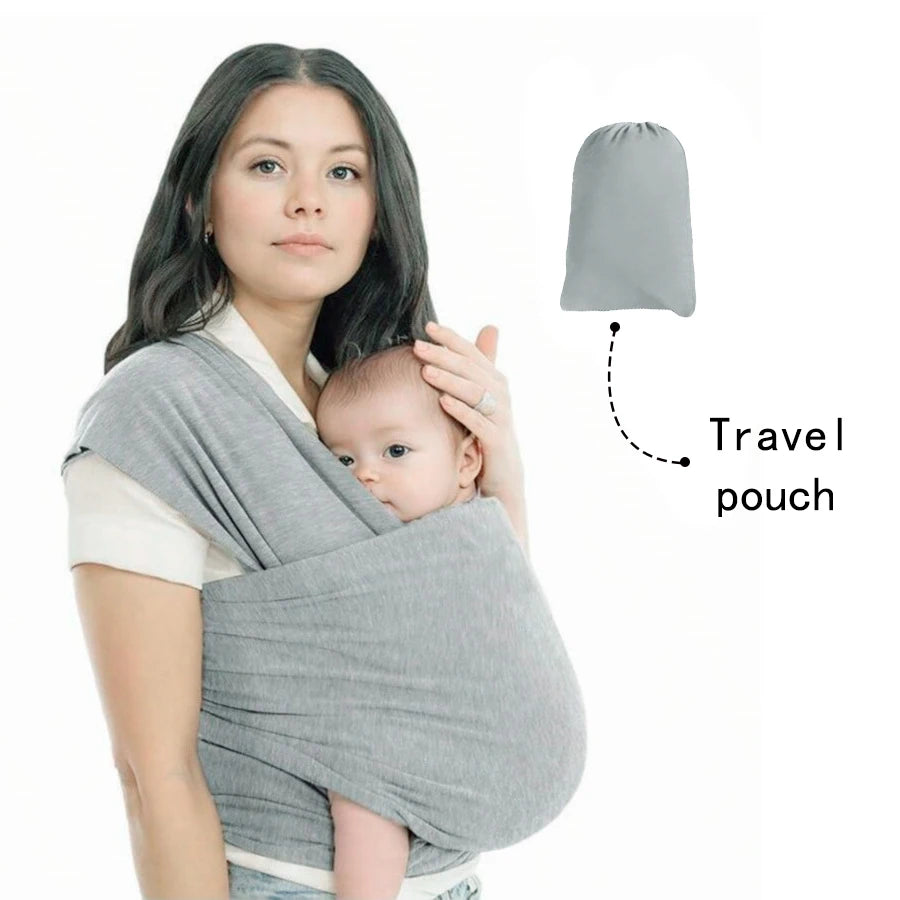 Porte-Bébé Avant Multifonction — Allaitement, Sommeil & Sortie, Tissu Tricoté