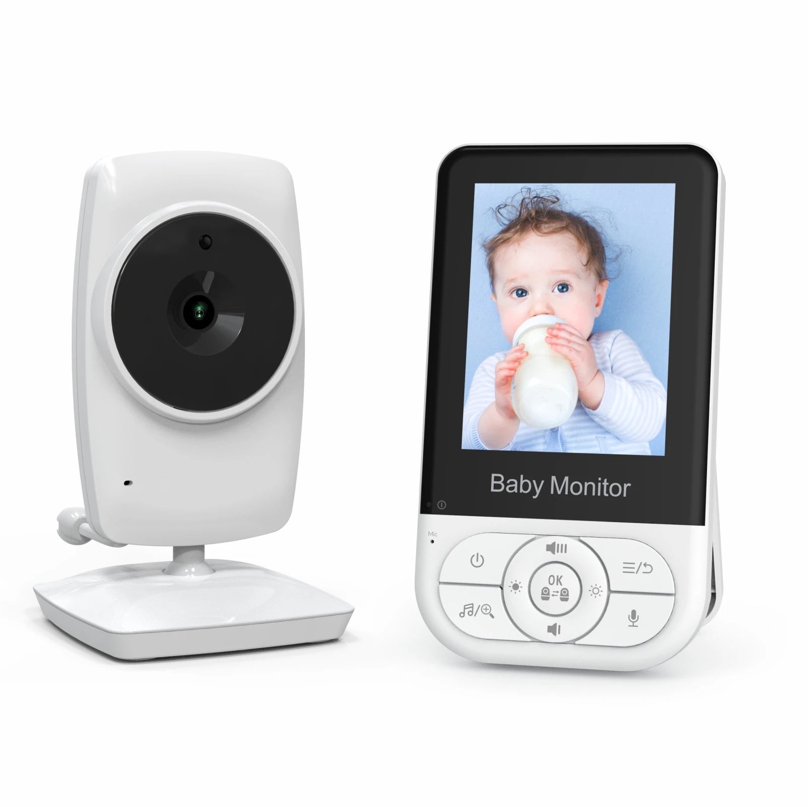 2.8-inch Wireless Intercom Baby Camera with Temperature Display Baby Monitor Babysitter
