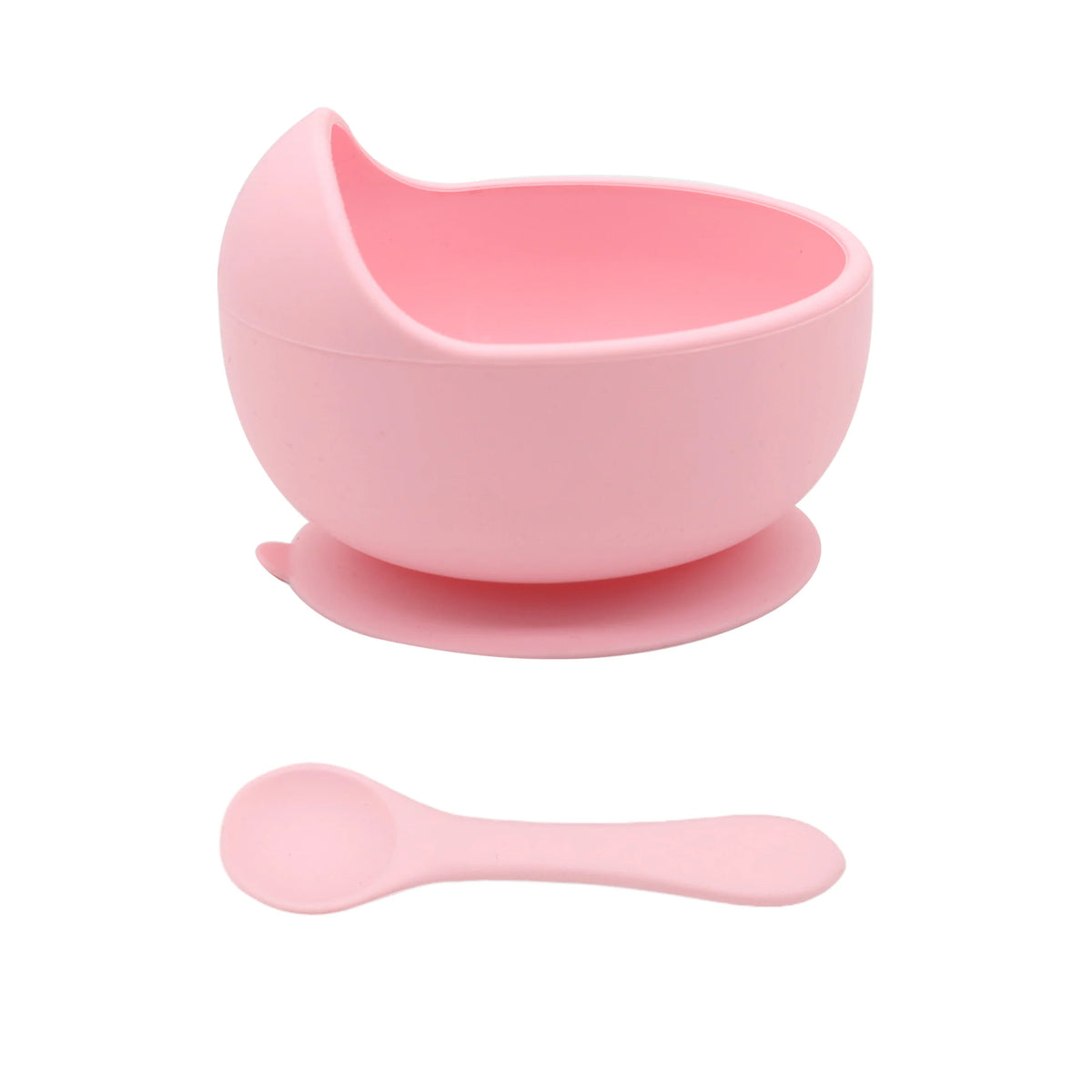 Bol Alimentation Bébé Silicone avec Ventouse & Cuillère — Début de Diversification