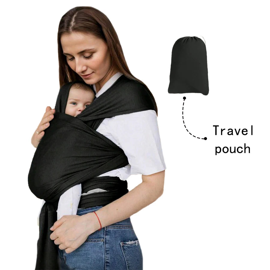 Porte-Bébé Avant Multifonction — Allaitement, Sommeil & Sortie, Tissu Tricoté