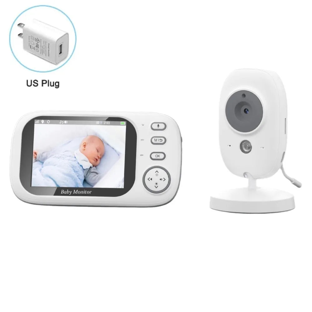 3.5-inch LCD ABM600 Baby Monitor Wireless Real-time Video Baby Monitor 2-Way Audio Upgraded Camera