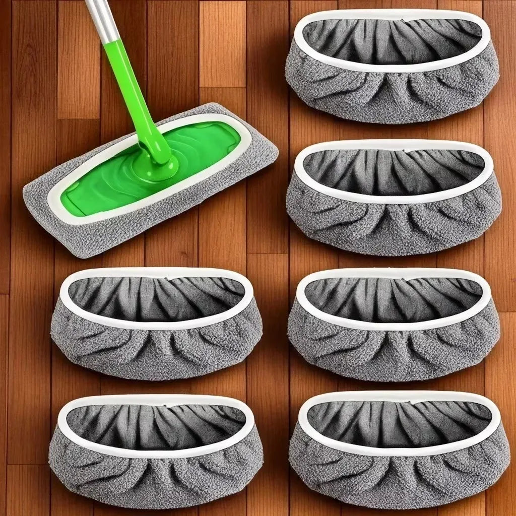 Tampons de Serpillière Réutilisables en Microfibre — Lot de 2 ou 4