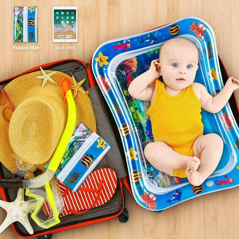 Baby Play Mat Inflatable Water Cushion PVC Infant Tummy Time Toddler Water Pad For Kids Early Education Developing Activity Toys