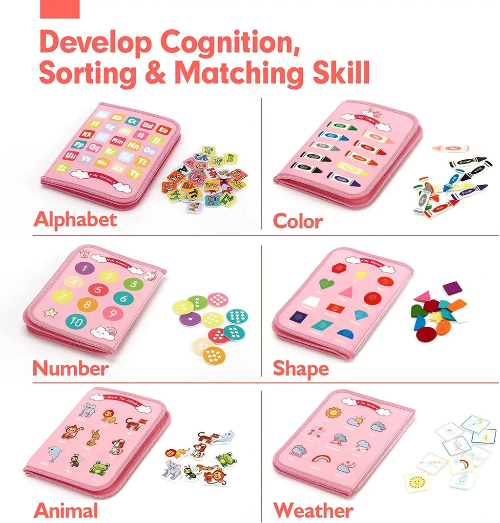 Montessori Toys Busy Board Sensory Activity Developing Board for Motor Skills,Learning Board for Toddlers  Birthday gift