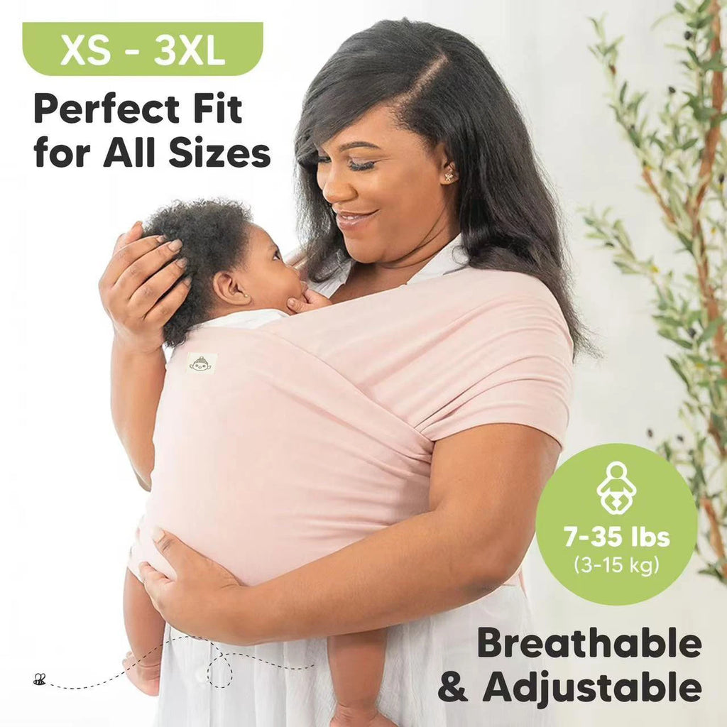 Porte-Bébé Avant Multifonction — Allaitement, Sommeil & Sortie, Tissu Tricoté