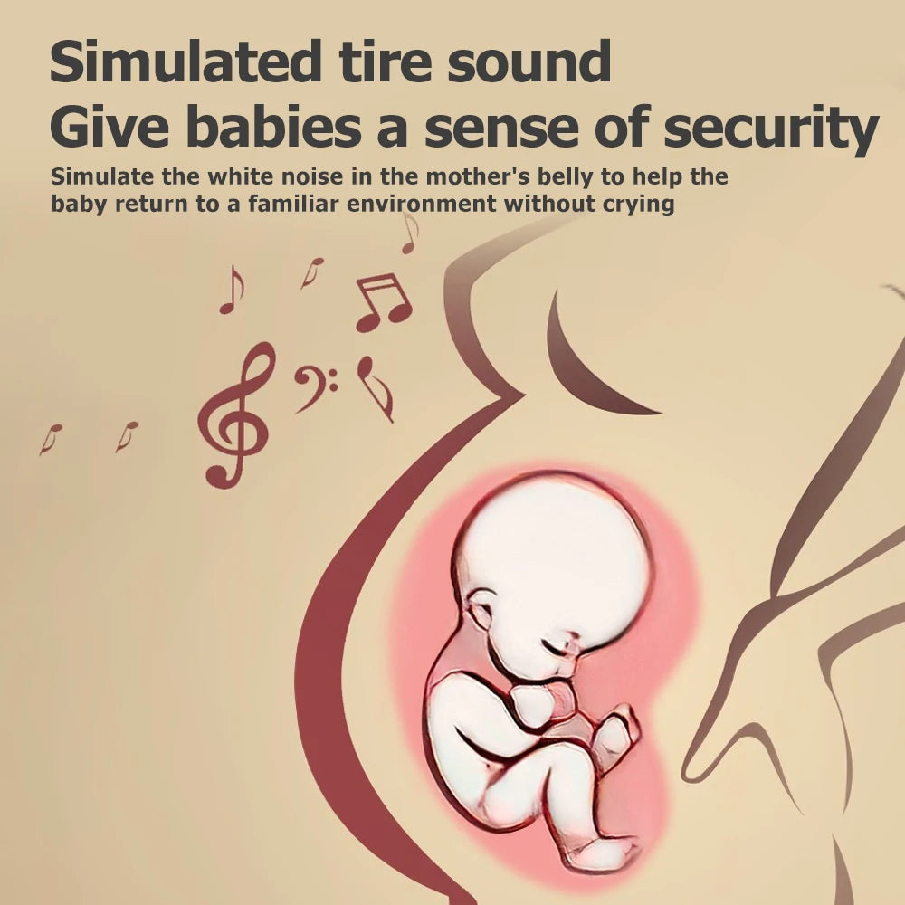Mobile Musical Bébé avec Projecteur & Veilleuse — Télécommande