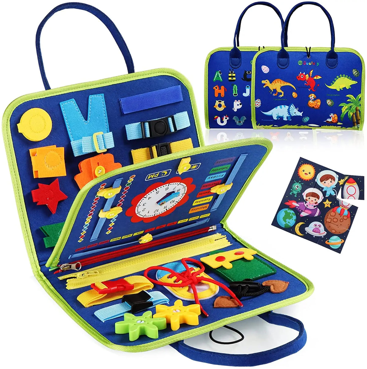 Tableau d'Éveil Montessori Sensoriel – 16 Activités Motrices