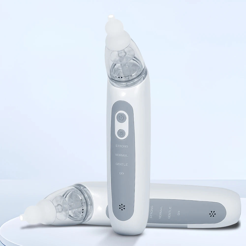Nasal Aspirator for Baby Electric Nose Aspirator for Toddler Nose Sucker Automatic Nose Cleaner with Music and 3 Silicone Tips