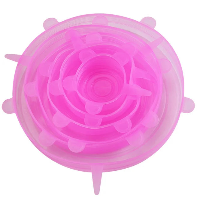 Couvercles de Conservation Silicone 6 Pièces — Universels & Hermétiques