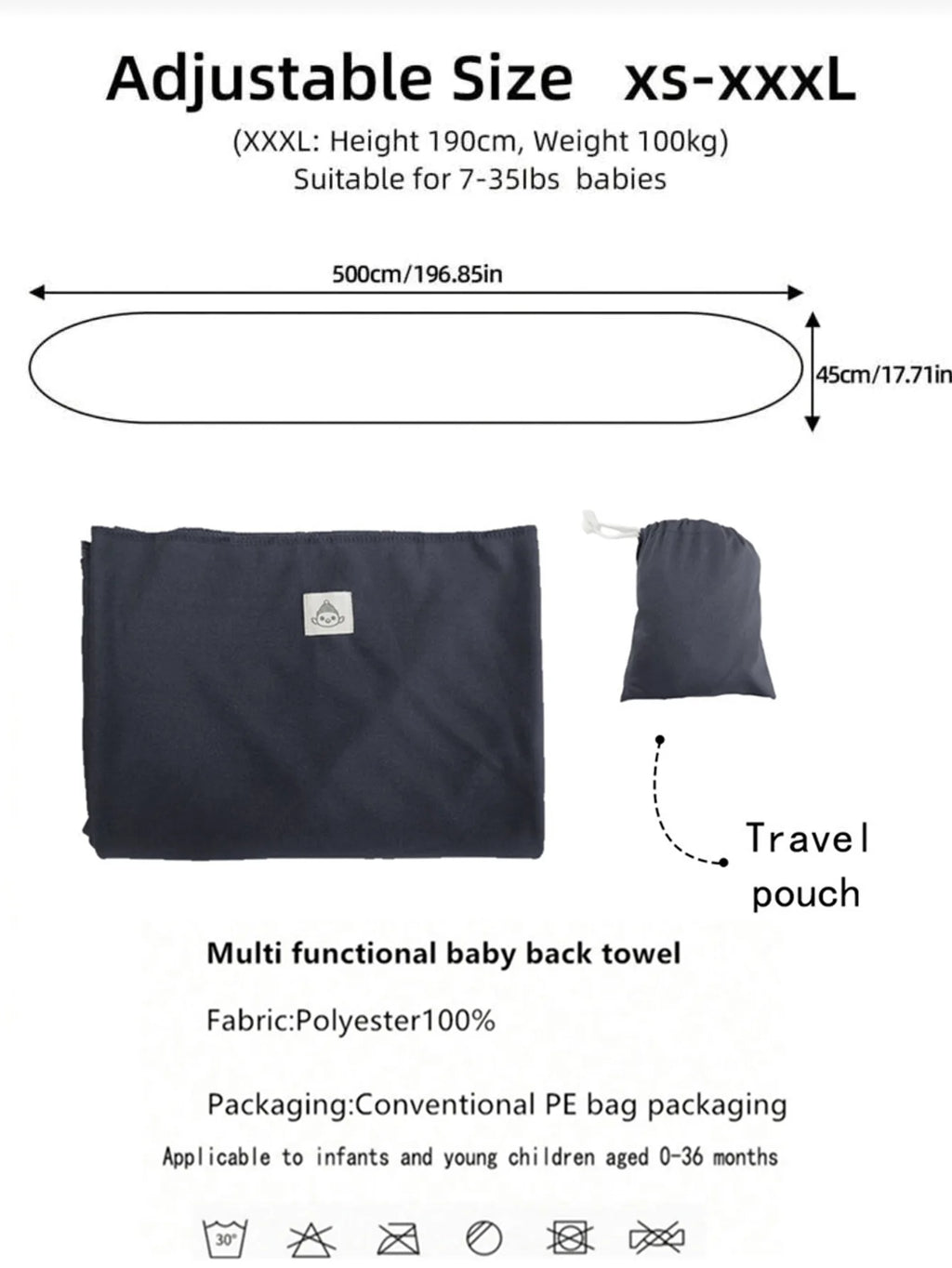 Porte-Bébé Avant Multifonction — Allaitement, Sommeil & Sortie, Tissu Tricoté