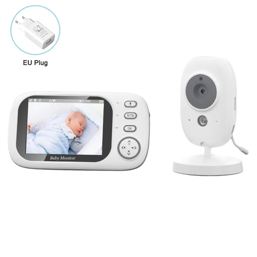 3.5-inch LCD ABM600 Baby Monitor Wireless Real-time Video Baby Monitor 2-Way Audio Upgraded Camera