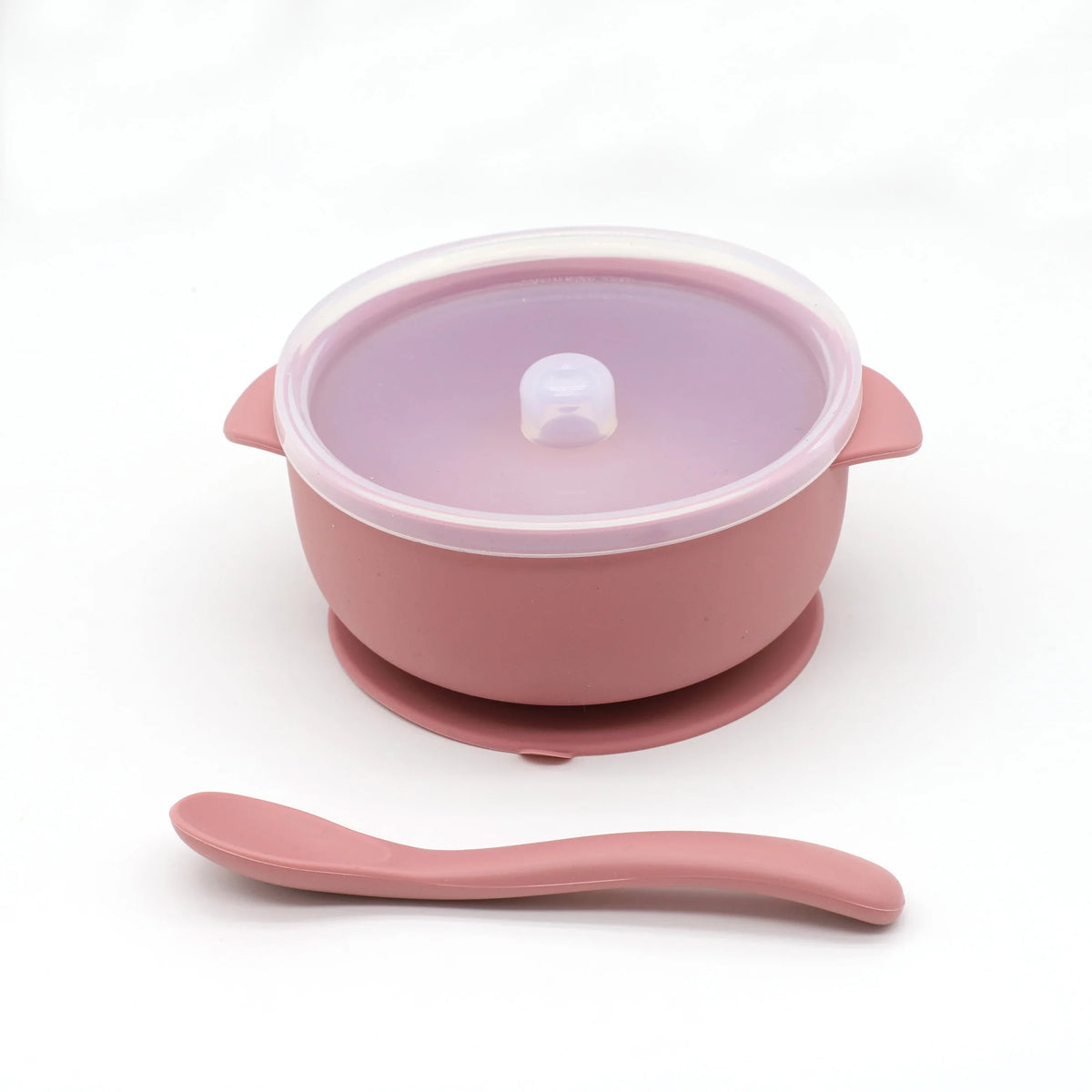 Bol Silicone Bébé 3 Pièces avec Couvercle & Ventouse — Set Repas Complet