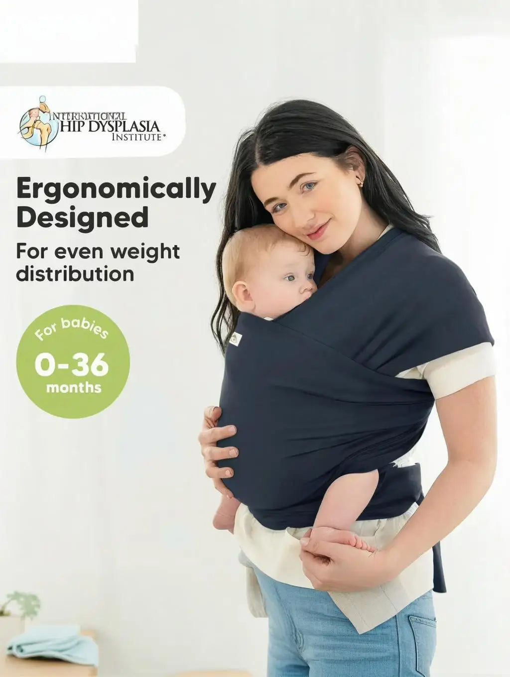 Porte-Bébé Avant Multifonction — Allaitement, Sommeil & Sortie, Tissu Tricoté