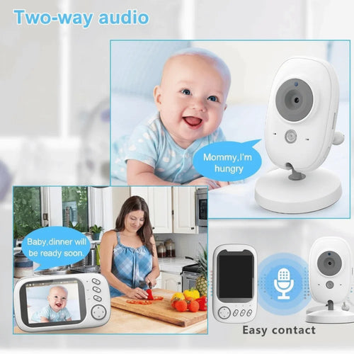 Babyphone LCD 3.5" ABM600 — Vidéo Sans Fil & Audio Bidirectionnel