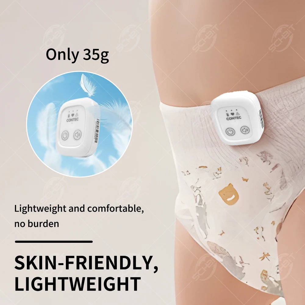 Baby Breathing Movement Monitor, Infant Respiratory Sensor with Vibration Sound Alarm, Sleep Safety Abdominal Movement Detection