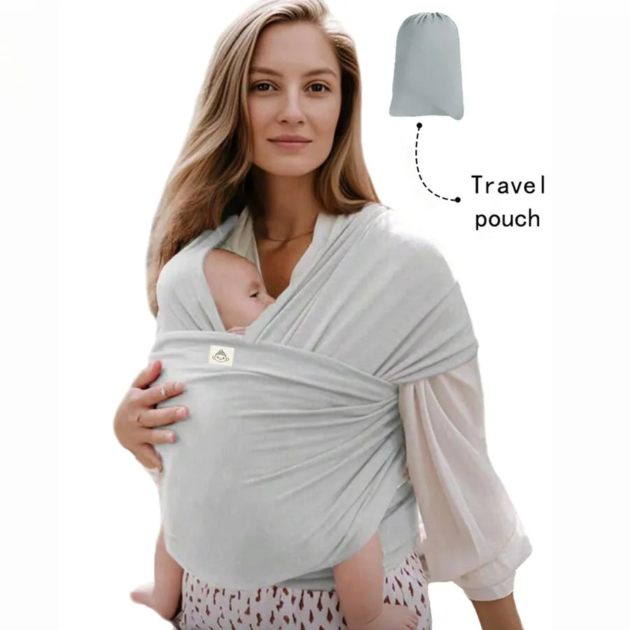 Porte-Bébé Avant Multifonction — Allaitement, Sommeil & Sortie, Tissu Tricoté