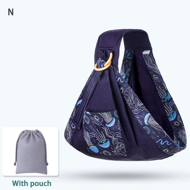 Écharpe de Portage Bébé 0-36 Mois — Coton Mesh Respirant, Couvre-aläitement Inclus