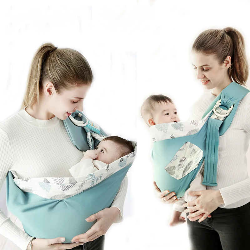 Écharpe de Portage Bébé 0-36 Mois — Coton Mesh Respirant, Couvre-aläitement Inclus