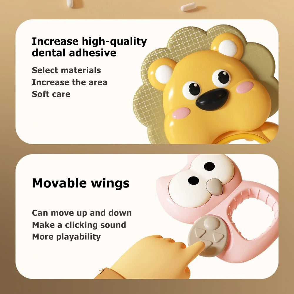 Mobile Musical Bébé avec Projecteur & Veilleuse — Télécommande