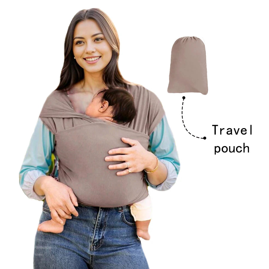 Porte-Bébé Avant Multifonction — Allaitement, Sommeil & Sortie, Tissu Tricoté